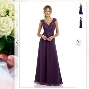 Alexia Designs Bridesmaid Dress Eggplant #4210
